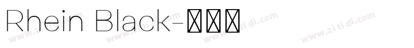 Rhein Black字体转换